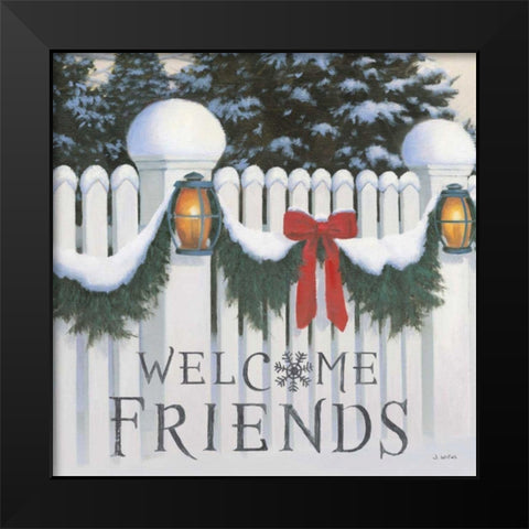 Christmas Affinity VIII Black Modern Wood Framed Art Print by Wiens, James