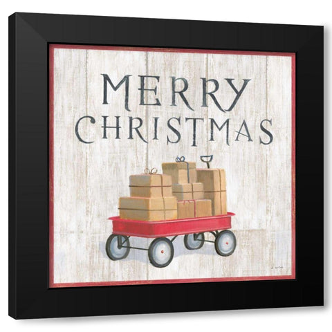 Christmas Affinity XII Black Modern Wood Framed Art Print with Double Matting by Wiens, James