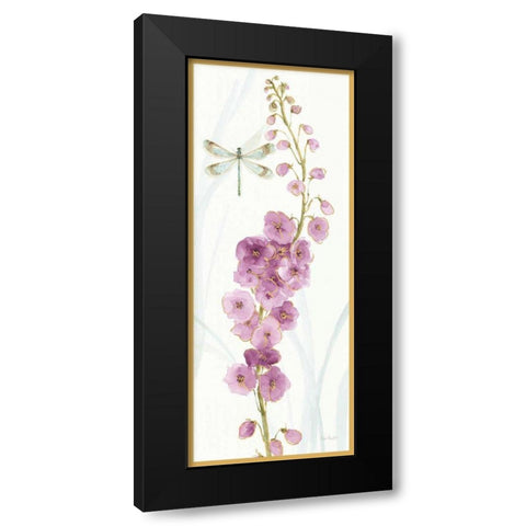 Rainbow Seeds Flowers VII Dragonfly Black Modern Wood Framed Art Print by Audit, Lisa