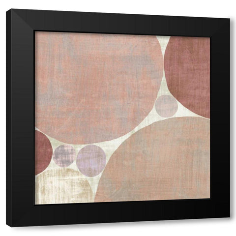 Circulation I v2 Blush Black Modern Wood Framed Art Print with Double Matting by Mullan, Michael