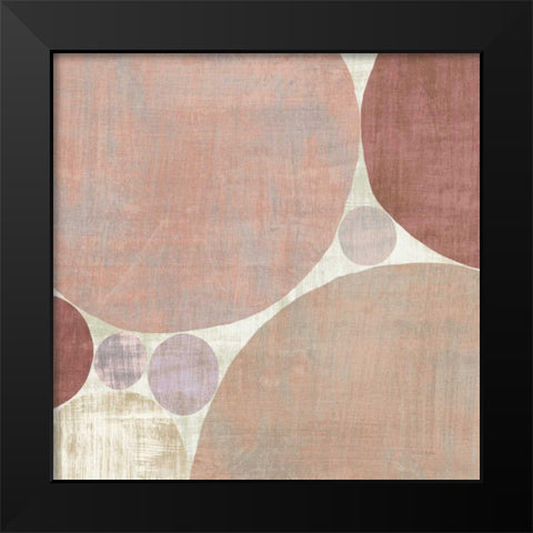 Circulation I v2 Blush Black Modern Wood Framed Art Print by Mullan, Michael