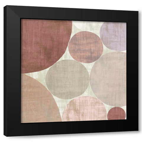 Circulation II v2 Blush Black Modern Wood Framed Art Print by Mullan, Michael