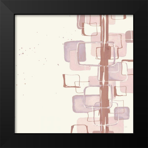 Mind Games II Blush Black Modern Wood Framed Art Print by Paschke, Chris