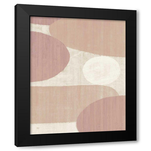 Costa del Sol I Blush Black Modern Wood Framed Art Print by Mullan, Michael