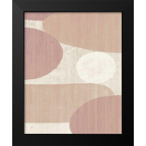 Costa del Sol I Blush Black Modern Wood Framed Art Print by Mullan, Michael