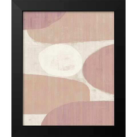 Costa del Sol II Blush Black Modern Wood Framed Art Print by Mullan, Michael