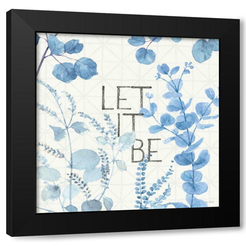 Mixed Greens LXVI Blue Black Modern Wood Framed Art Print by Audit, Lisa
