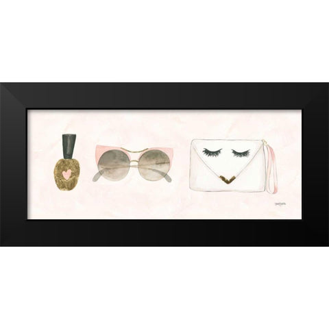 Boss Ladies X Pink Black Modern Wood Framed Art Print by Jackson, Jenaya