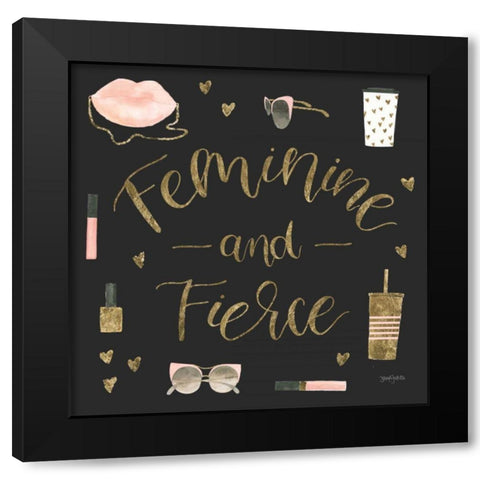 Boss Ladies VI Black Black Modern Wood Framed Art Print with Double Matting by Jackson, Jenaya