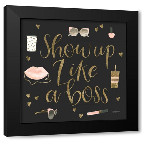 Boss Ladies VII Black Black Modern Wood Framed Art Print with Double Matting by Jackson, Jenaya