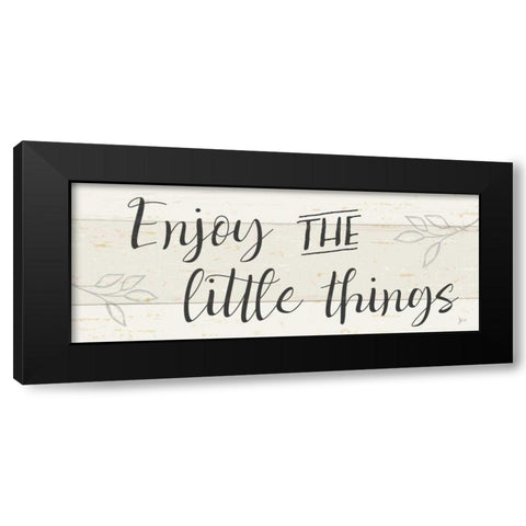 Simple Signs I Black Modern Wood Framed Art Print by Aiken, Jess