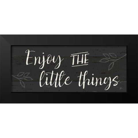 Simple Signs I Black Black Modern Wood Framed Art Print by Aiken, Jess