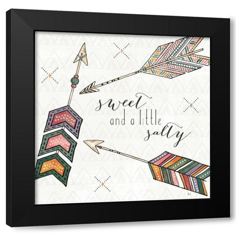Spectrum III Black Modern Wood Framed Art Print with Double Matting by Aiken, Jess