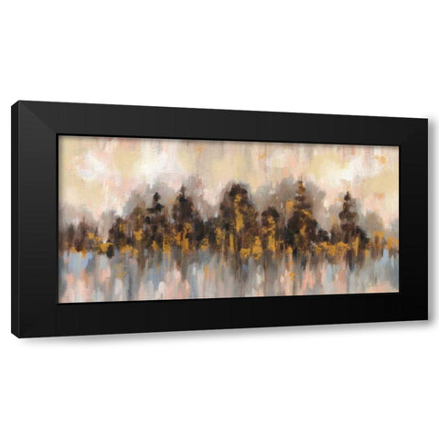 Blushing Forest III Black Modern Wood Framed Art Print by Vassileva, Silvia