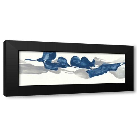 Sapphire and Gray IV Black Modern Wood Framed Art Print with Double Matting by Paschke, Chris
