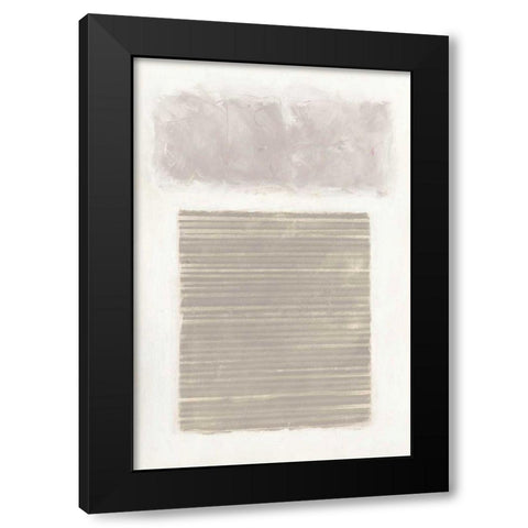 Venetian Neutral Black Modern Wood Framed Art Print with Double Matting by Schick, Mike