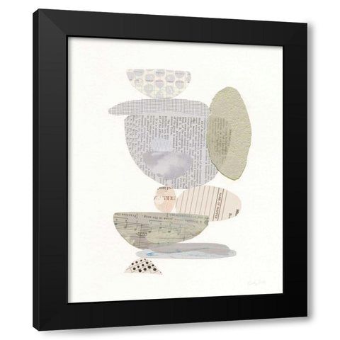 Whimsy VI Neutral Black Modern Wood Framed Art Print with Double Matting by Prahl, Courtney