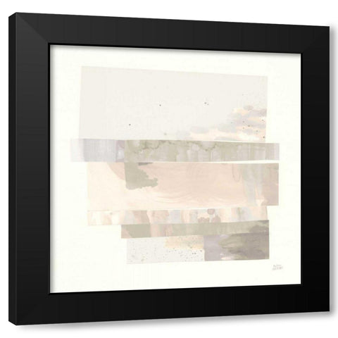 Stacks I Neutral Black Modern Wood Framed Art Print with Double Matting by Averinos, Melissa