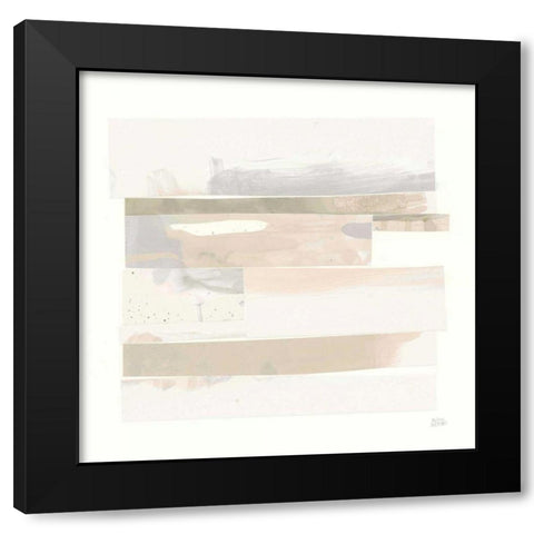 Stacks III Neutral Black Modern Wood Framed Art Print with Double Matting by Averinos, Melissa