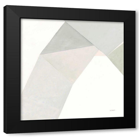 Paper Work I Neutral Black Modern Wood Framed Art Print with Double Matting by Schick, Mike