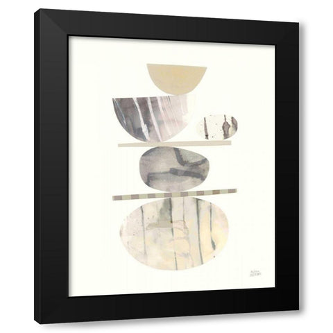 Balance I Neutral Black Modern Wood Framed Art Print with Double Matting by Averinos, Melissa