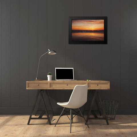 At Days End I Black Modern Wood Framed Art Print by Marshall, Laura
