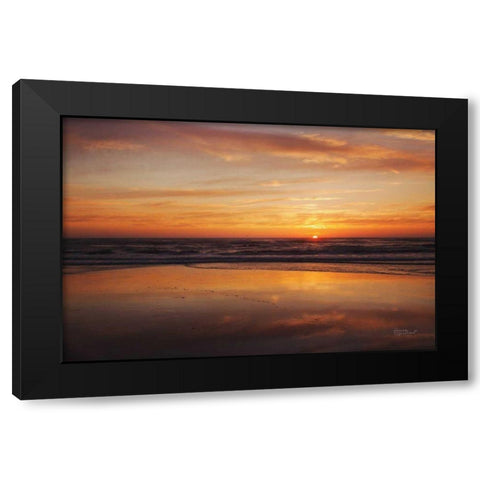 At Days End I Black Modern Wood Framed Art Print by Marshall, Laura