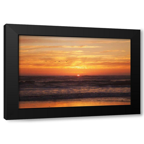 At Days End II Black Modern Wood Framed Art Print by Marshall, Laura