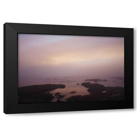 Crescent Bay I Black Modern Wood Framed Art Print by Marshall, Laura