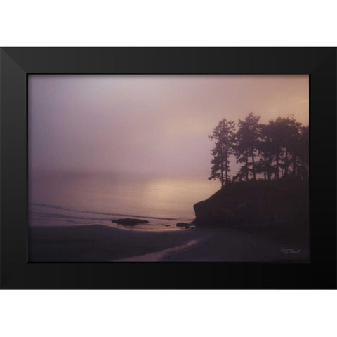 Crescent Bay II Black Modern Wood Framed Art Print by Marshall, Laura