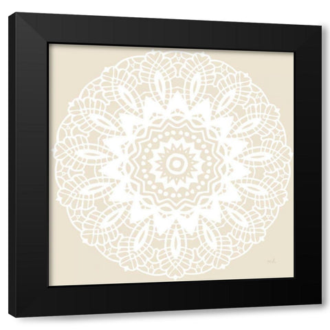 Contemporary Lace Neutral II Black Modern Wood Framed Art Print by Hershey, Moira