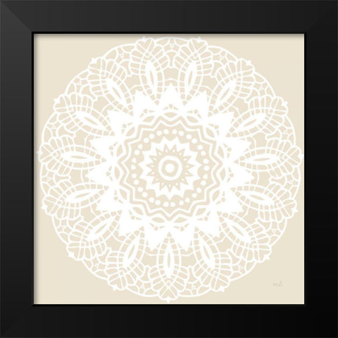 Contemporary Lace Neutral II Black Modern Wood Framed Art Print by Hershey, Moira