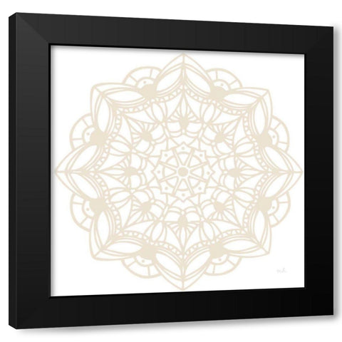 Contemporary Lace Neutral IV Black Modern Wood Framed Art Print by Hershey, Moira