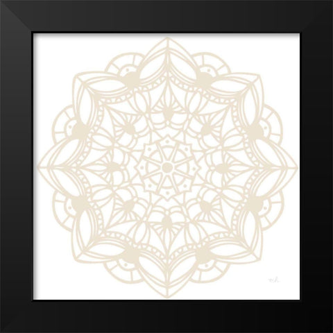 Contemporary Lace Neutral IV Black Modern Wood Framed Art Print by Hershey, Moira