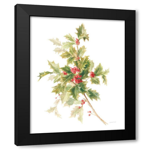 Floursack Holiday IX Black Modern Wood Framed Art Print by Nai, Danhui