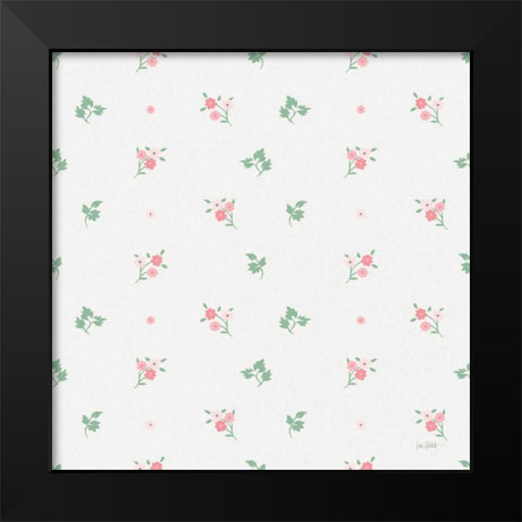 French Romance Pattern X Black Modern Wood Framed Art Print by Pertiet, Katie