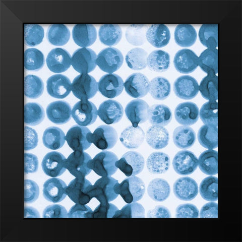 Kanari Square I Indigo Black Modern Wood Framed Art Print by Averinos, Melissa