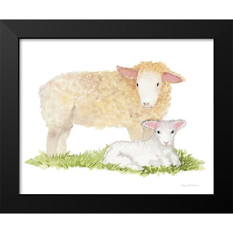 Life on the Farm Animal Element III Black Modern Wood Framed Art Print by McKenna, Kathleen Parr