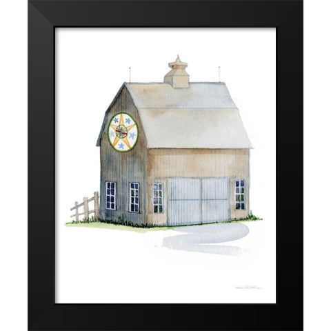 Life on the Farm Barn Element IV Black Modern Wood Framed Art Print by McKenna, Kathleen Parr