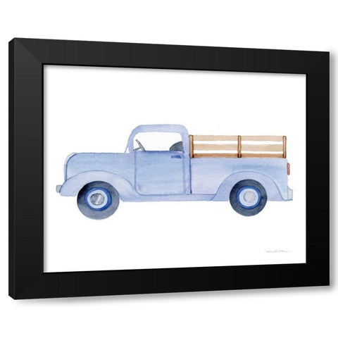 Life on the Farm Truck Element Black Modern Wood Framed Art Print with Double Matting by McKenna, Kathleen Parr