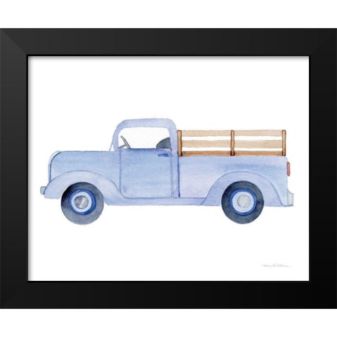 Life on the Farm Truck Element Black Modern Wood Framed Art Print by McKenna, Kathleen Parr