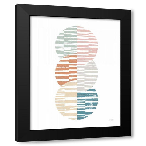 Meditate I Black Modern Wood Framed Art Print by Hershey, Moira