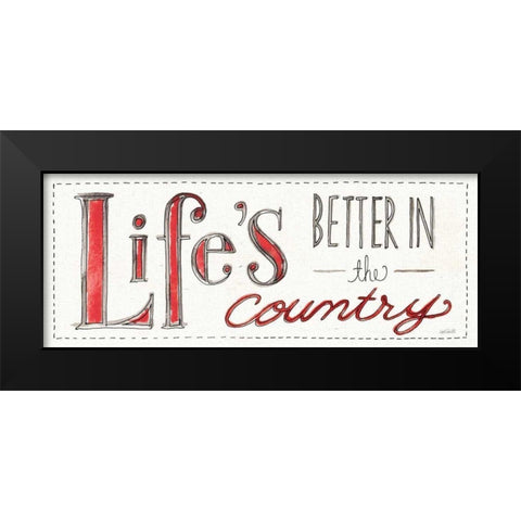 Country Life VIII Black Modern Wood Framed Art Print by Tavoletti, Anne