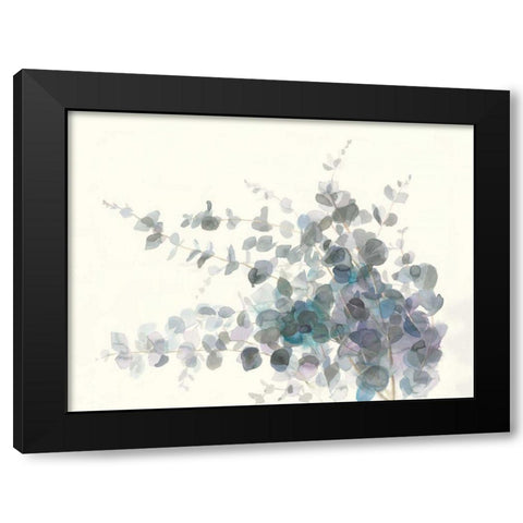 Scented Sprig I Black Modern Wood Framed Art Print with Double Matting by Nai, Danhui