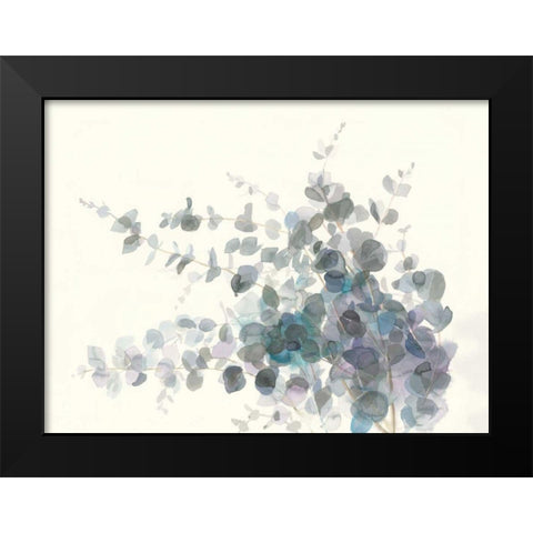 Scented Sprig I Black Modern Wood Framed Art Print by Nai, Danhui