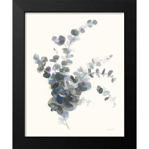 Scented Sprig II Black Modern Wood Framed Art Print by Nai, Danhui