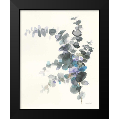 Scented Sprig III Black Modern Wood Framed Art Print by Nai, Danhui