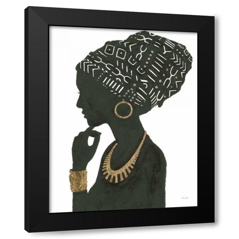 Graceful Majesty II Black Modern Wood Framed Art Print by Adams, Emily