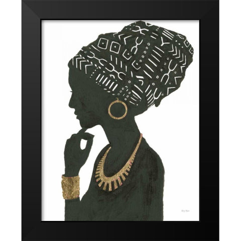 Graceful Majesty II Black Modern Wood Framed Art Print by Adams, Emily