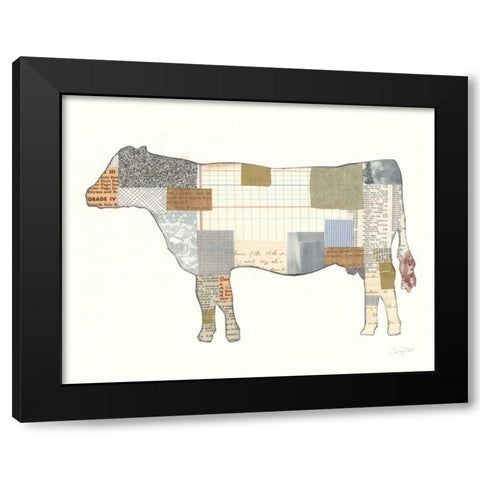 Farm Sweet Farm Element II Black Modern Wood Framed Art Print with Double Matting by Prahl, Courtney